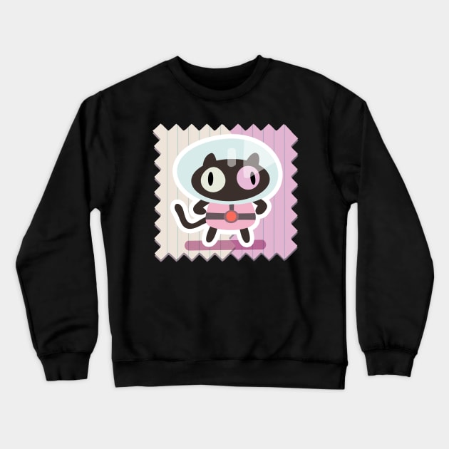 cookie cat Crewneck Sweatshirt by Bertoni_Lee